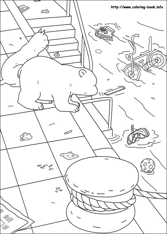 Little Polar Bear coloring picture